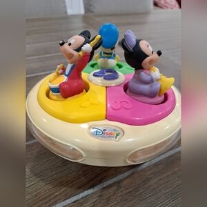 Disney Babies MICKEY & FRIENDS Musical Roly-Poly Vintage Light Up Chime Ball Toy